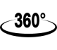 Вращение тарелки на 360°