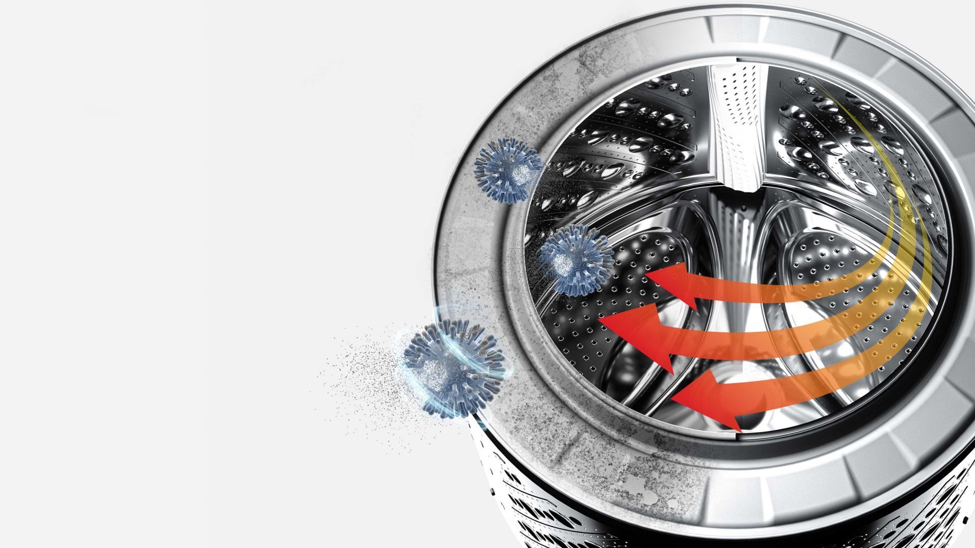 Чистый барабан для чистого белья