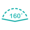 Широкий угол обзора 160°